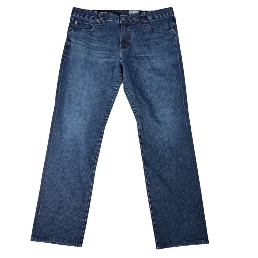 AG Adriano Goldschmied the graduate Slim Straight Jeans Mens 38x34 Inseam Dark